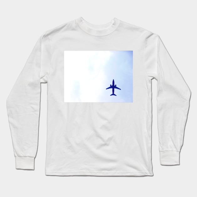 Airplane Long Sleeve T-Shirt by Kraina